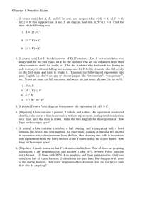 Practice Problems for Exam - Finite Mathematics | MATH - Docsity