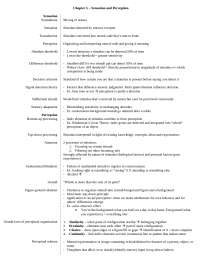 Sensation and Perception - Introductory Psychology - Notes | PSYCH 101 ...
