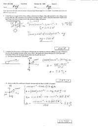 Midterm Exam with Answer key - General Physics I Non Calculus | PHYS ...