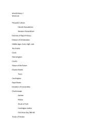 World History I: Key Concepts and Figures in Medieval Europe - Prof. Margaret M. Niehaus
