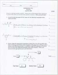Exam 4 with Answer Key for Modern Organic Chemistry I | CHEM 2211 - Docsity