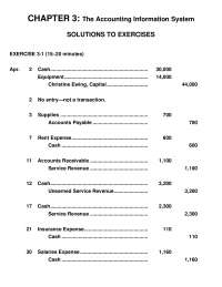 Solutions To Exercises On The Accounting Information System Exam Acc 356 Docsity