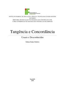 Fabiano Dantas - Turma 1.102.1V - 2ª parte da Avaliação - Tangência e Concordância