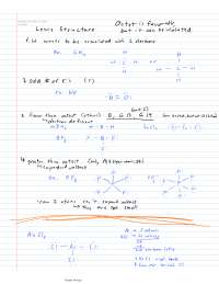 Lewis Structure - Lecture Notes | CHEM 201 - Docsity