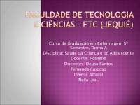 Saúde da Criança e do Adolescente: Importância do Aleitamento Materno