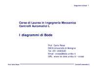 Diagrammi di Bode: Introduzione e Applicazioni in Controlli Automatici