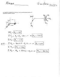 Quiz # 12 with Solution- Statics | E M 306