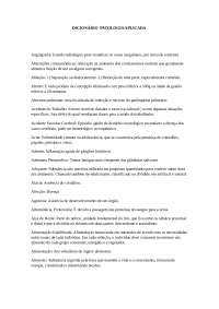 Dicionário patologia aplicada