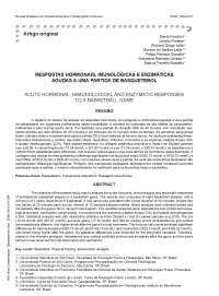 Respostas hormonais, imunológicas e enzimáticas agudas a uma partida de basquetebol 2008
