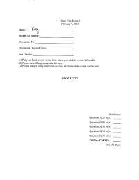 5 Solved Problems in Test 1 on the Organic Chemistry II | CHEM 234 ...