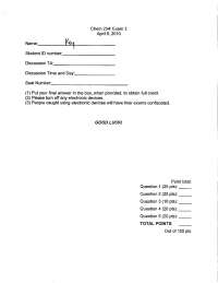 Practice Exam 3 - Spring 2003 - Organic Chemistry II | CHEM 234 - Docsity