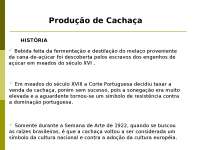Fabricação de CACHAÇA