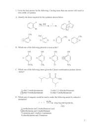 6 Solved Questions on Organic Chemistry II - Exam 3 | CHEM 234 - Docsity