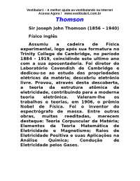 Descobridores Notáveis de Partículas Subatômicas: Thomson, Chadwick e Rutherford