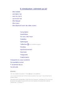 vocabulario de francés sanitario