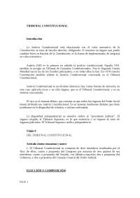 La Justicia Constitucional en España: Función, Estructura y Procedimientos - Prof. 4589