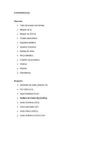 Relatorio Ciclo de Reação do cobre