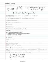 Notes On Reading Electronics Ece 2204 Docsity