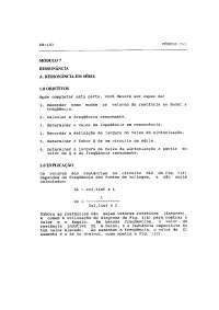 Corrente Alternada - Módulo 7