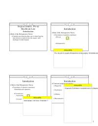 Perioperative Nursing: Legal Aspects and Surgical Stressors