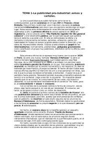 Historia de la publicidad (1º)
