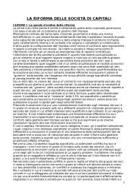 Diritto commerciale progredito - La riforma delle società di capitali - Angelici