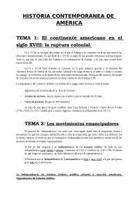 HISTORIA CONTEMPORÁNEA DE AMÉRICA