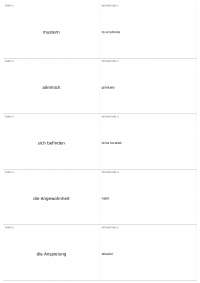 German Vocabulary: Terms and Definitions for Law Enforcement and Criminal Investigation