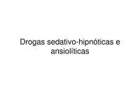Drogas sedativo-hipnóticas e ansiolíticas