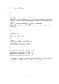 Sample Midterm Exam with Questions - Analysis of Variance | STA 106 ...
