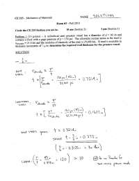 4 Handwritten Solved Problems of Mechanics of Materials - Exam 3 | C E ...