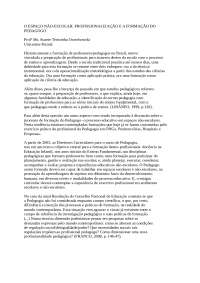 Pedagogia em espaços não escolares