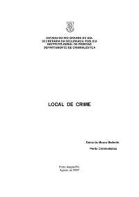 Material Didático sobre Local de Crime