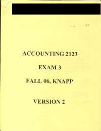 Exam 3 Questions with Answer Key - Fundamental Managerial Accounting ...