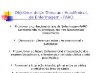 Aula de exames Bioquimicos-Enfermagem