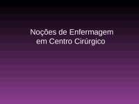 Aula 5 organização centro cirúrgico - recursos humanos