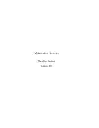 Matematica generale, Gaudenzi