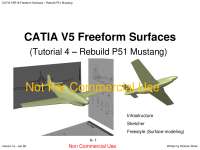 Catia - Tutorial 4 - Freeform Surfacing - Modelagem no Catia - Docsity