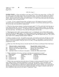 40 questions on Introduction to Geology - Spring 2010 | GEO 303