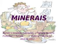 Enfermagem - Nutrição - 3° Semestre - Minerais