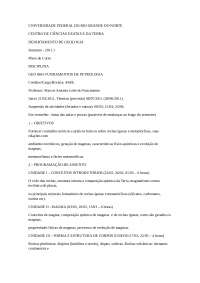 Conceitos Introdutórios de Fundamentos de Petrologia
