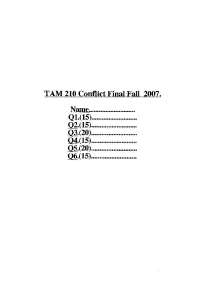 Force Couple - Statics Final Exam - Practice Test | TAM 211