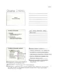 Theories of Personality - The Psychology of Adjustment – Lecture Notes | PSYC 2101