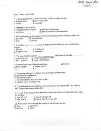 Multiple-choice exam with solutions of biology | BIOL 1010 - Docsity