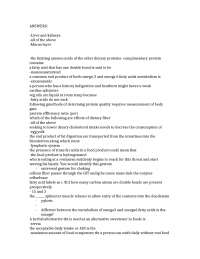 Final Exam with Answers - Nutrition | FNS 370