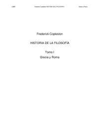 Historia de la Filosofía Antigua - Copleston