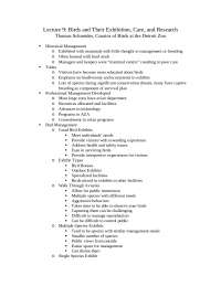 Birds and Their Exhibition, Care and Research - Lecture Notes | ZOL 369