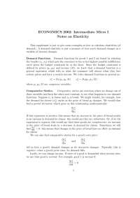 Elasticity of Demand: Calculation and Interpretation