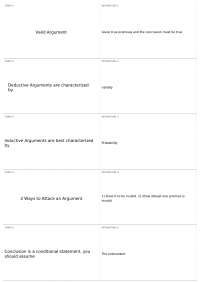Final Exam Sundell | PHI 120 - INTRODUCTORY LOGIC