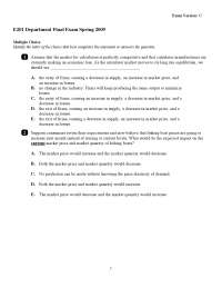 Final Exam Questions with Solutions - Introduction to Microeconomics ...
